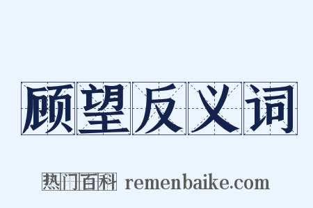 顾望反义词是什么意思的图片